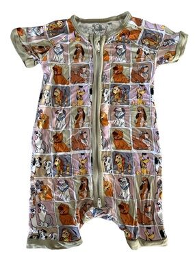 Bamboo Disney Dogs Print Onsie